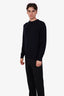Loro Piana Navy Cashmere Crewneck Sweater Size 52 Mens