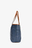 Moynat Blue Canvas "Oh" MM Tote