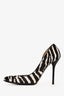 Gucci Zebra Ponyhair Heels Size 38.5