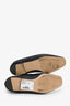 Hermès Black Leather Horse Buckle Loafers Size 36