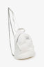 Maison Margiela White Leather 'Glam Slam' Backpack