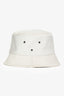 Bottega Veneta White Patterned Buckle Hat Size M