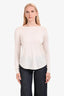 Theory Cream Wool Silk Sweater Size M