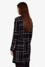 Pre-loved Chanel™ 23A Métiers d'Art Collection Black/White Plaid Tweed Coat Size 38
