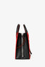 Balenciaga Black/Red Leather Mini Papier A4 Shoulder Bag