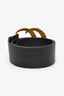 Gucci Black Leather GG Marmont Extra Wide Belt Size 90/36