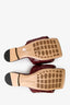 Bottega Veneta Burgundy Leather 'Lido' Slide Size 35.5