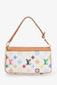 Louis Vuitton 2004 White/Multicolour Monogram Pochette Accessoires Shoulder Bag