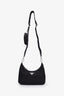 Prada Black Re-Nylon Re-Edition 2005 Crossbody Bag with Strap and Pouch