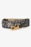 Christian Dior Navy Oblique Jacquard Studded Guitar Strap