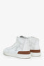 Hermès White Leather Get Up High Top Sneaker Size 43 Mens