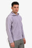 Issey Miyake Homme Plisse Lilac Pleated Zip Up Hooded Jacket Size 3 Mens