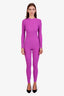 Fendi x Skims Purple Crewneck Jumpsuit Size S