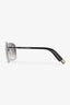 Louis Vuitton Silver Tone Metal Frame Aviator Sunglasses