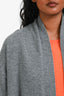 Vince Grey Cashmere Midi-Length Cardigan Size XS