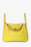 Hermès 2019 Yellow Evercolour Leather Lindy 26 PHW