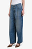 Maison Margiela MM6 Blue Denim Button Barrel Leg Jean Size 30