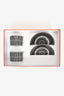 Hermès Black/White Porcelain 'H Deco' Cup and Saucer Set of 2