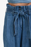 Vanessa Bruno Blue Light Wash High Waisted Belted Pants Size 40