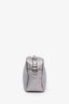 Prada Silver Metallic Leather Crossbody Camera Bag