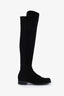 Stuart Weitzman Black Suede Knee High Boots Size 7