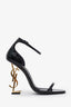 Saint Laurent Black Patent Leather 'Opyum' Heels Size 39