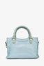 Balenciaga 2014 Blue Leather Mini City Bag with Strap