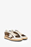 Golden Goose Leopard Print Pony Hair 'Ballstar' Distressed Sneakers Size 36