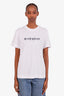 Givenchy White Cotton Logo T-Shirt Size XXS