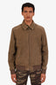 Loro Piana Green Kidskin Ivy Bomber Jacket Size M Mens