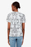Hermès Black/White Cotton Printed T-Shirt Size 38