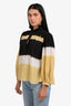 Ba&sh Black/Yellow Colour Block Long Sleeve Top Size XS
