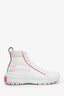 Louis Vuitton 2021 White Canvas and Leather LV Squad Sneaker Boots Size 38