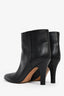 The Row Black Leather Pointed Toe Ankle Boots Size 39