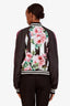 Dolce & Gabbana Black Floral Silk Reversible Jacket Size 42