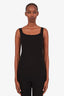 Pre-loved Chanel™ Black Cotton CC Logo Tank Top Size 46