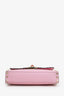 Valentino Pink Leather Rockstud Medium Flap Bag