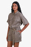 Frame Brown 'Arie' Romper Size XS