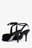 Pre-loved Chanel™ Black Velvet Open-Toe Strappy Heels Size 37