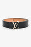 Louis Vuitton Black Epi Leather LV Initiales Belt Size 32/80