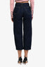 Carven Dark Blue Barrel Leg Jeans Size 34