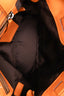 Max Mara Orange Leather Mini Tote Bag