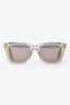Rag & Bone Grey Clear Acrylic Square Frame Sunglasses