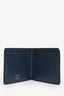 Louis Vuitton Navy Grained Leather Bi Fold Wallet