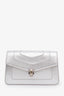 Bvlgari Metallic Silver Leather Small Serpenti Forever Chain Pochette