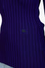 Burberry Purple Ribbed Long Sleeve Shirt Size S
