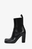 Bottega Veneta Black Ankle Heeled Boots Size 38.5