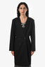 The Row Black Wool 'Medina' Midi Jacket Size 8