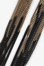 Pre-loved Chanel™ Black/Gold Ombre Two-Tone CC Multistrand Necklace