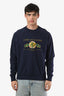 Aimé Leon Dore Navy Cotton 'The Worlds Borough' Sweatshirt Size M Mens
